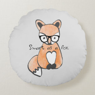 Coussins Ronds Joli Smart Fox enfants