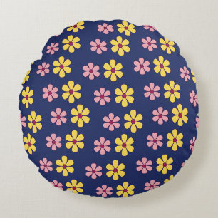 Coussins Ronds Jolie petite fleurs motif
