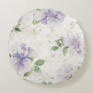 Coussins Ronds Jolies fleurs de lavande violette