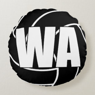 Coussins Ronds Joueurs de netball - Attaque d'aile - WA