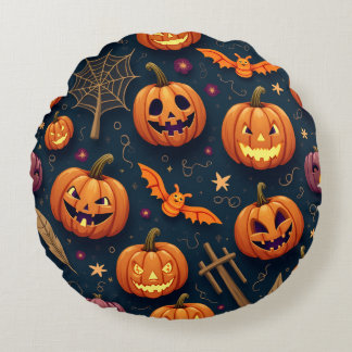 Coussins Ronds Jour d'Halloween