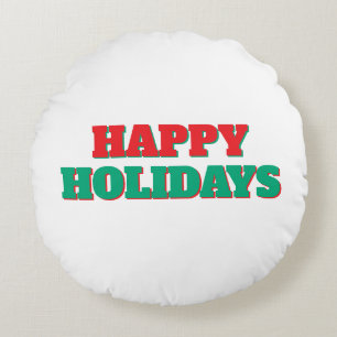 Coussins Ronds Joyeuses Fêtes Joyeux Noël Période des Fêtes