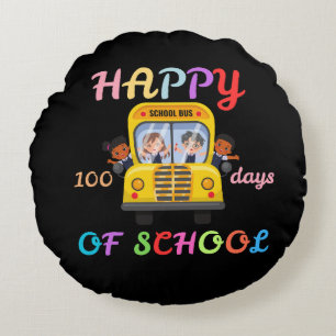 COUSSINS RONDS JOYEUX 100 JOURS D'ÉCOLE, RENTRÉE SCOLAIRE