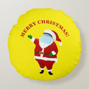 Coussins Ronds Joyeux Noël Covid