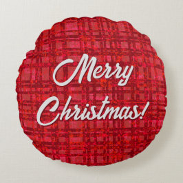 Coussins Ronds Joyeux Oreiller rouge Plaid rond Jeu