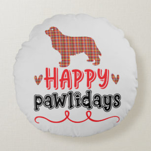 Coussins Ronds Joyeux Pawlidays Jeu de mots amusant