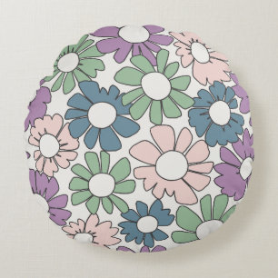 Coussins Ronds Jubilé des Pétales Jardin Crépusculaire