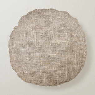 Coussins Ronds Jute Textile