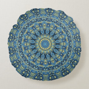 Coussins Ronds Kaleidoscope de nuit Starry 2