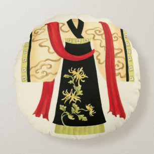 Coussins Ronds Kimono japonais traditionnel avec l'impression