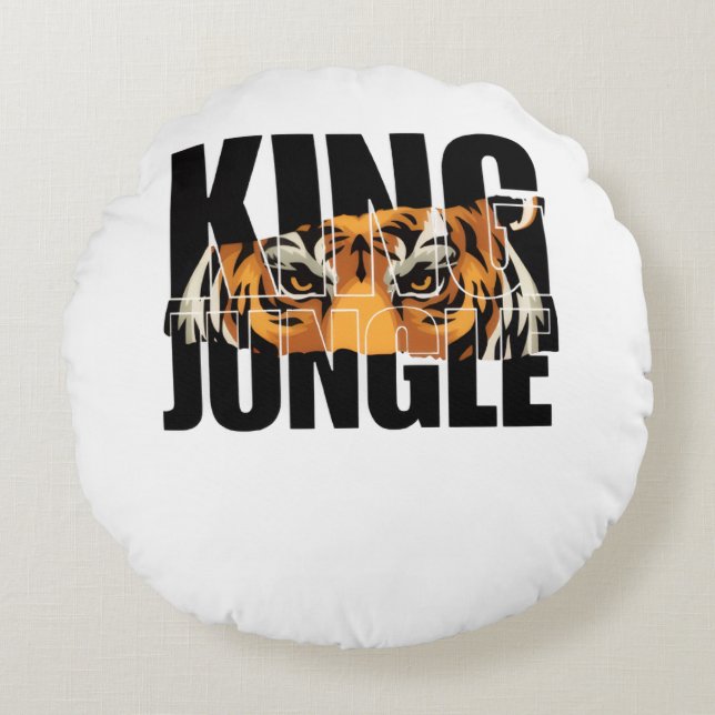 Coussins Ronds King of the Jungle (Devant)