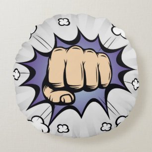 Coussins Ronds La bande dessinée pop art bulle design. illustrati
