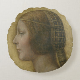 Coussins Ronds La Belle Princesse (par Léonard de Vinci)