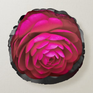 Coussins Ronds La Camélia rose
