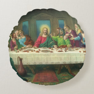 Coussins Ronds La Cène à l'origine de Léonard de Vinci