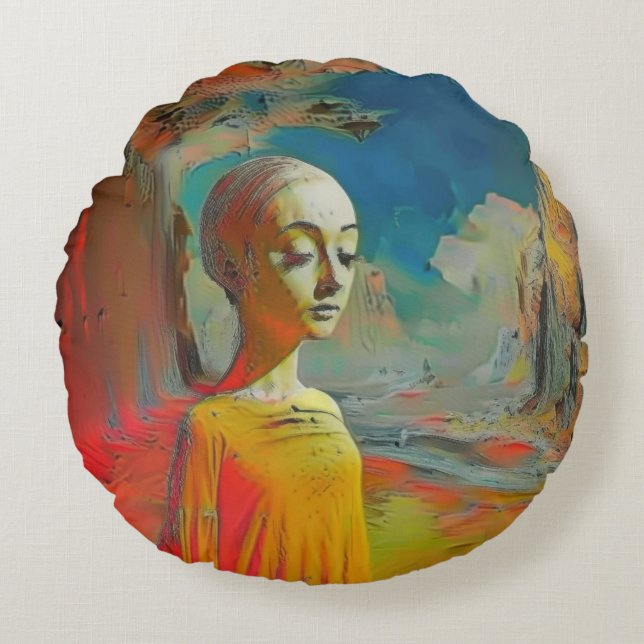 Coussins Ronds La surréalité de tout (Devant)