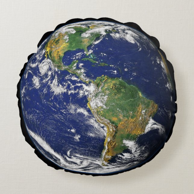 Coussins Ronds La terre | de planète (Devant)