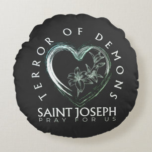 Coussins Ronds La terreur des démons de saint Joseph