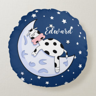 Coussins Ronds La vache au-dessus de la lune