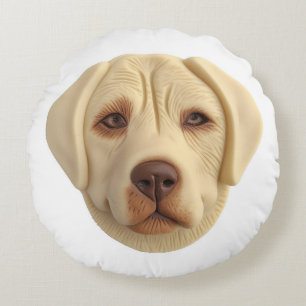 Coussins Ronds Labrador Chien 3D inspiré