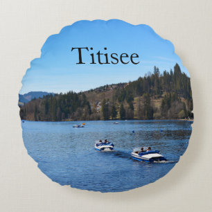 Coussins Ronds Lac Titisee dans la Forêt-Noire      