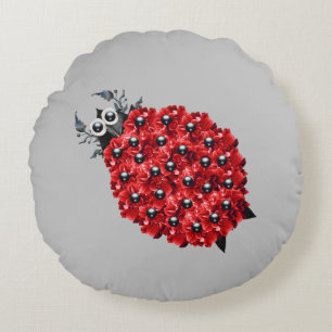 Coussins Ronds Ladybug de printemps