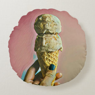 Coussins Ronds Laffer cône glace