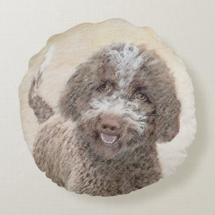 Coussins Ronds Lagotto Romagnolo Peinture - Cute Original Chien A