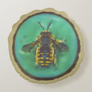 Coussins Ronds Laine Carder Bee