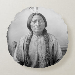 Coussins Ronds Lakota Leader assis Bull Amérindien