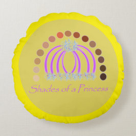 Coussins Ronds LavishlySur Les Ombres D'Une Princesse Maquiller A