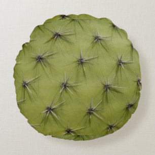 Coussins Ronds Le cactus vert rond drôle pique le carreau