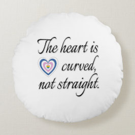 Coussins Ronds Le Coeur N'Est Pas Droit