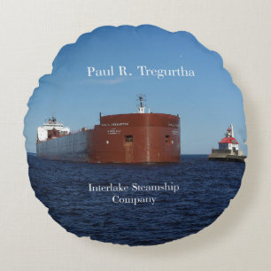 Coussins Ronds Le double de Paul R. Tregurtha a dégrossi autour