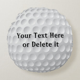 Coussins Ronds Le golf personnalisé repose VOTRE TEXTE ou texte