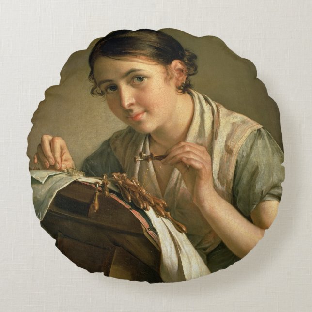 Coussins Ronds Le Lacemaker, 1823 (Devant)