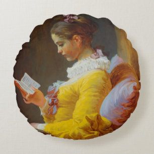 Coussins Ronds Le lecteur par Jean-Honore Fragonard