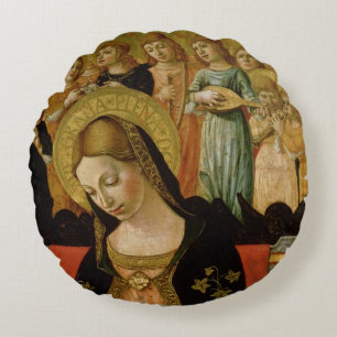 Coussins Ronds Le mariage du saint Catherine de Sienne