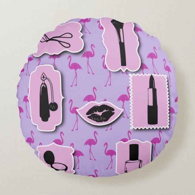 Coussins Ronds Le Motif du logo cosmétique (Devant)
