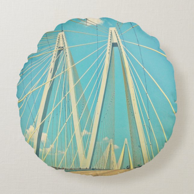 Coussins Ronds Le pont de Fred Hartman (Devant)