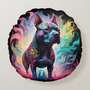 Coussins Ronds Le Sentinel Lumineux : Un Staffordshire Holographi