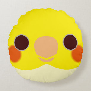 Coussins Ronds Le visage d'un cocktail de lutino