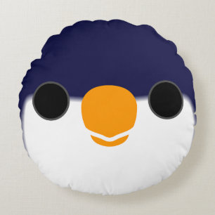 Coussins Ronds Le visage d'un lorikeet bleu