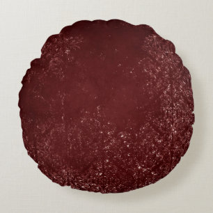 Coussins Ronds Légumineuse Grunge de henné   Dark Blood Red Damas