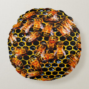 COUSSINS RONDS LES ABEILLES JETTENT DES PILOTES