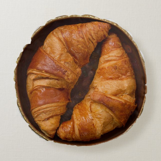 Coussins Ronds Les croissants lancent des oreillers (Devant)