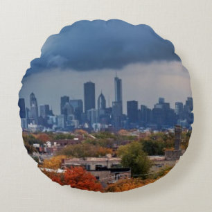 Coussins Ronds Les Etats-Unis, l'Illinois, Chicago, paysage