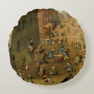 Coussins Ronds Les jeux des enfants : détail de main droite