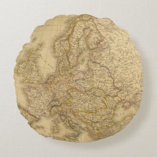 Coussins Ronds L'Europe en 1813