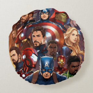Coussins Ronds Libérez Superhero Relaxation dans chaque tour!"